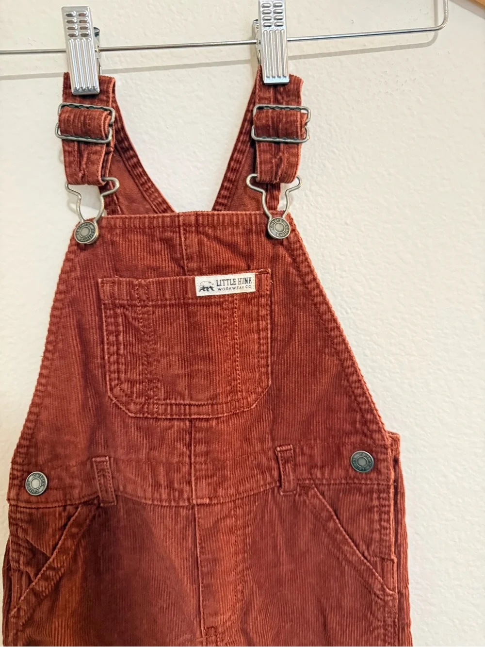 Carters’s Rust Corduroy Overalls